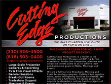 Tablet Screenshot of cuttingedgeproductions.tv